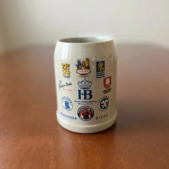 MUNCHENER BIERE "Munich Beers" Beer Mug -by Wick-Werke Made in‎ Germany - Picture 1 of 5